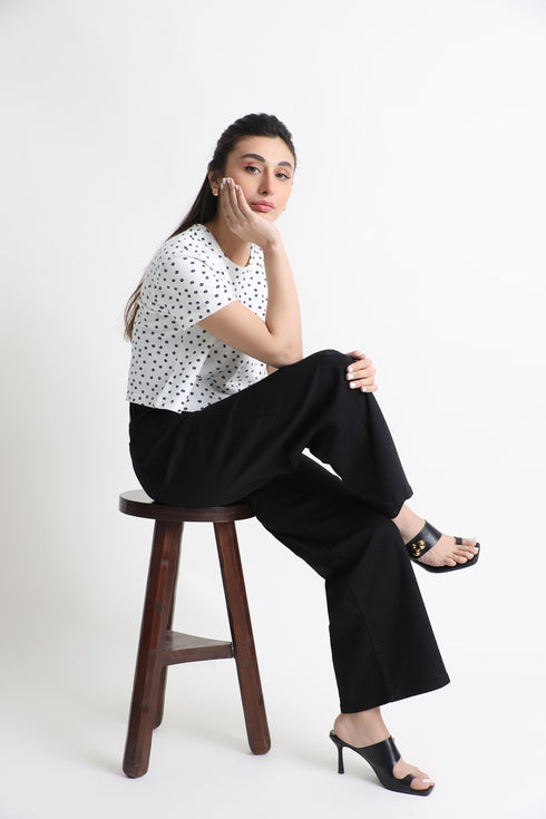 Floral Boxy Cropped T-Shirt